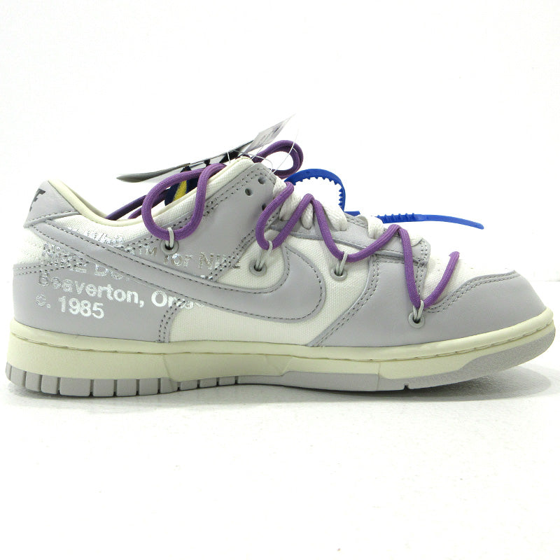 NIKE | ナイキ OFF-WHITE 1 OF 50/48 ダンク ロー オフ ホワイト スニーカー DM1602-107 グレー 26.5cm【三重本店】