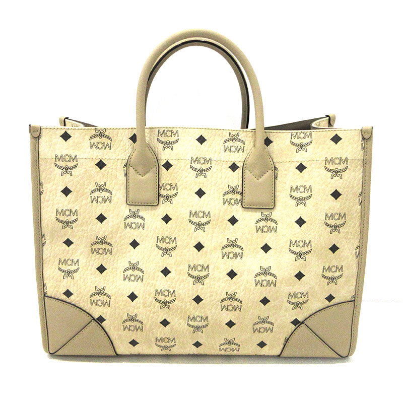 MCM | エム・シー・エム 2wayバッグ トートバッグ MWTCSBO03IG001 ベージュ【三重本店】