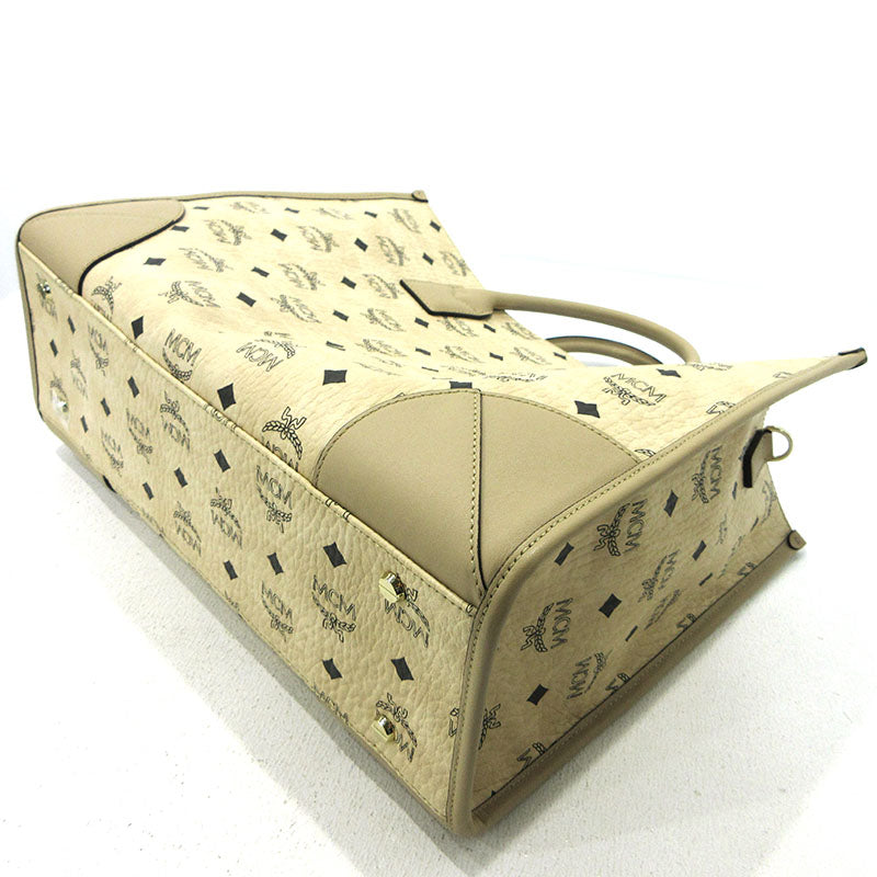 MCM | エム・シー・エム 2wayバッグ トートバッグ MWTCSBO03IG001 ベージュ【三重本店】