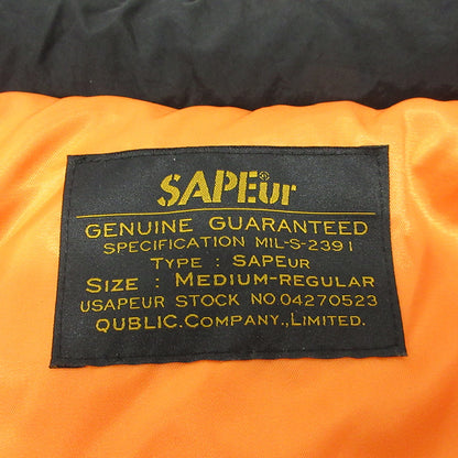 SAPEur | サプール B-3 TYPE DOWN JACKET ダウンジャケット ブラック サイズ：M【三重本店】