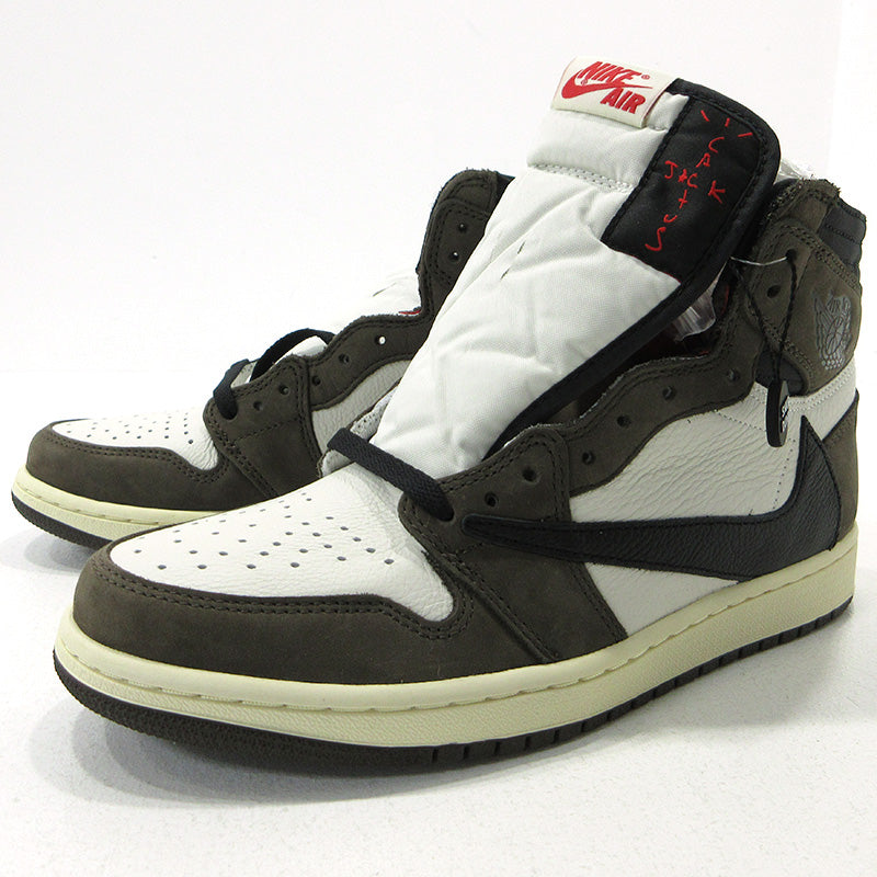 NIKE | ナイキ Air Jordan 1 Retro High OG TS SP ×Travis Scott エア ジョーダン 1 ハイ OG TS スペシャル トラビス・スコット カクタス・ジャック スニーカー CD4487-100 ブラウン 27cm【三重本店】