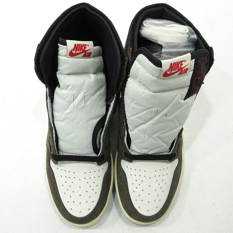 NIKE | ナイキ Air Jordan 1 Retro High OG TS SP ×Travis Scott エア ジョーダン 1 ハイ OG TS スペシャル トラビス・スコット カクタス・ジャック スニーカー CD4487-100 ブラウン 27cm【三重本店】