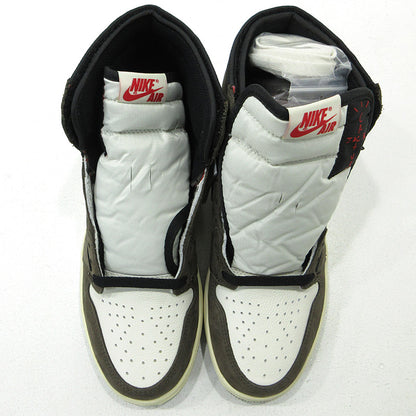NIKE | ナイキ Air Jordan 1 Retro High OG TS SP ×Travis Scott エア ジョーダン 1 ハイ OG TS スペシャル トラビス・スコット カクタス・ジャック スニーカー CD4487-100 ブラウン 27cm【三重本店】