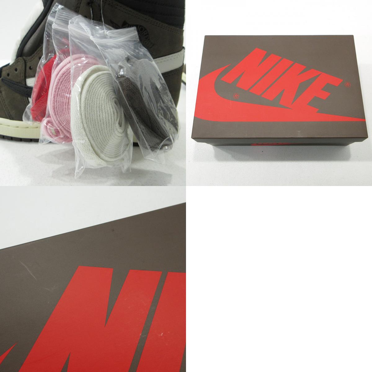 NIKE | ナイキ Air Jordan 1 Retro High OG TS SP ×Travis Scott エア ジョーダン 1 ハイ OG TS スペシャル トラビス・スコット カクタス・ジャック スニーカー CD4487-100 ブラウン 27cm【三重本店】