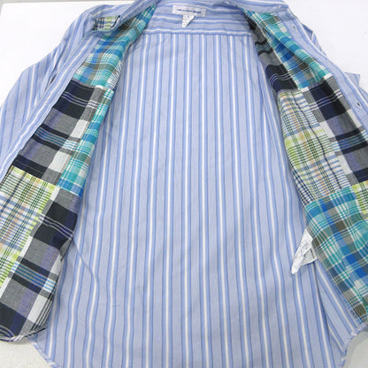 COMME des GARCONS SHIRT | コムデギャルソンシャツ パッチワークシャツ 長袖シャツ FO-B003 ブルー サイズ：M【三重本店】