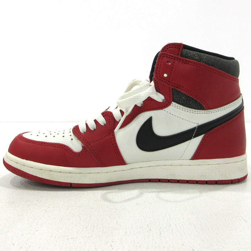 NIKE | ナイキ AIR JORDAN 1 RETRO HIGH OG エアジョーダン 1 レトロ ハイ オリジナル シカゴ スニーカー DZ5485-612 レッド 27cm【三重本店】
