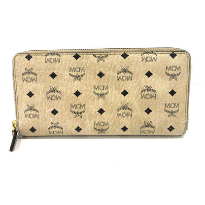 MCM | エム・シー・エム ラウンドファスナー 長財布 MXL8SVI92CO001 ベージュ【三重本店】