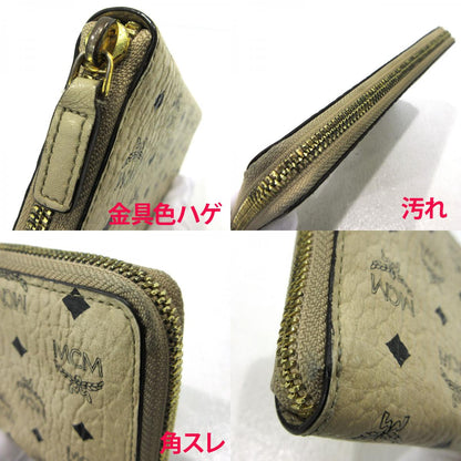 MCM | エム・シー・エム ラウンドファスナー 長財布 MXL8SVI92CO001 ベージュ【三重本店】
