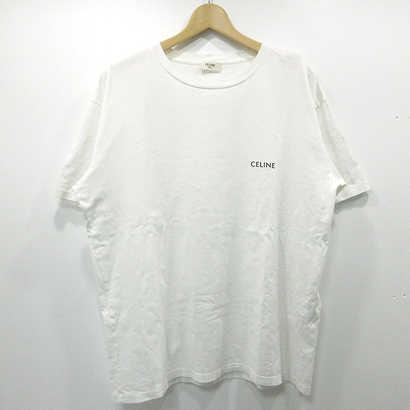CELINE | セリーヌ ロゴプリント 半袖Ｔシャツ 2X43C671Q ホワイト サイズ：S【三重本店】