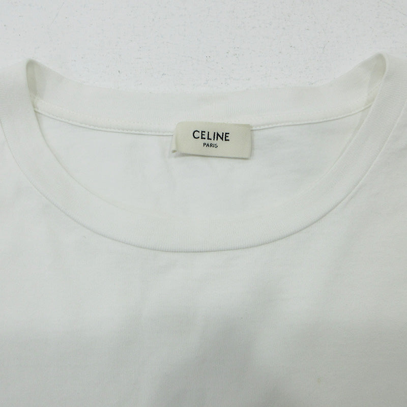 CELINE | セリーヌ ロゴプリント 半袖Ｔシャツ 2X43C671Q ホワイト サイズ：S【三重本店】