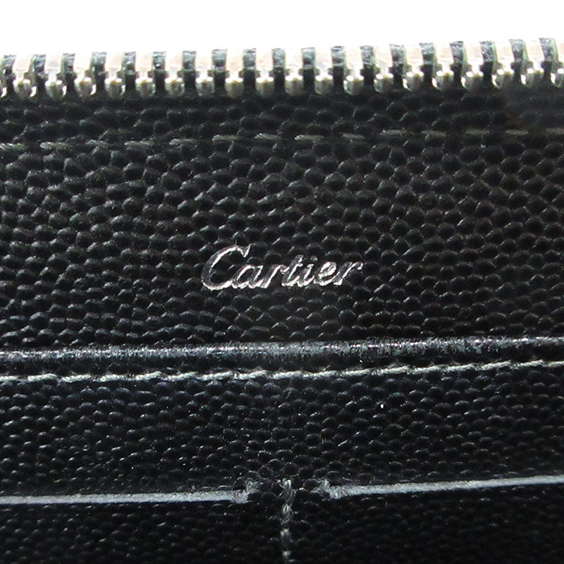 CARTIER | カルティエ サントスドゥカルティエ ラウンドファスナー 長財布 L3000942 ブラック【三重本店】