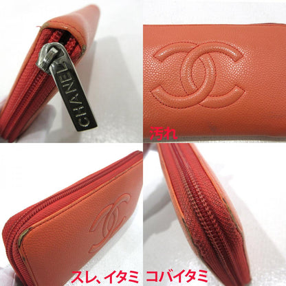 CHANEL | シャネル ココマーク ラウンドファスナー 長財布 A50071 サーモンピンク【三重本店】