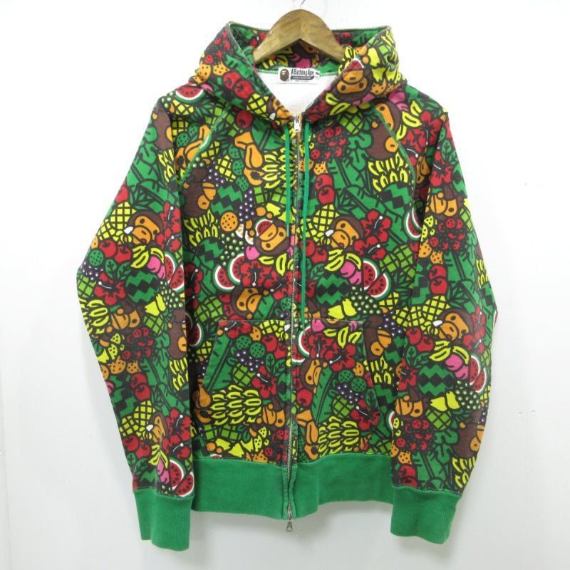 A BATHING APE | アベイシングエイプ トロピカルマイロジップパーカー パーカー グリーン サイズ：M【三重本店】