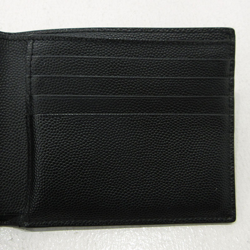 SAINT LAURENT | サンローラン 札入れ パスケース付き 二つ折り財布 582604 ブラック【三重本店】