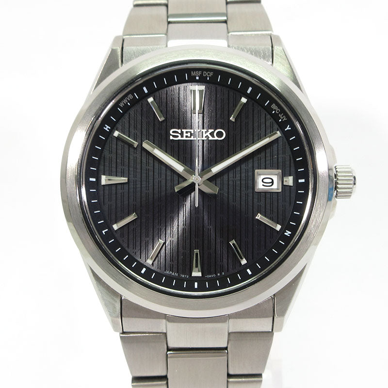 SEIKO | セイコー SEIKO SELECTION セイコーセレクション 腕時計 SBTM351 アナログ表示 ソーラー電波時計 ブラック×シルバー【三重本店】