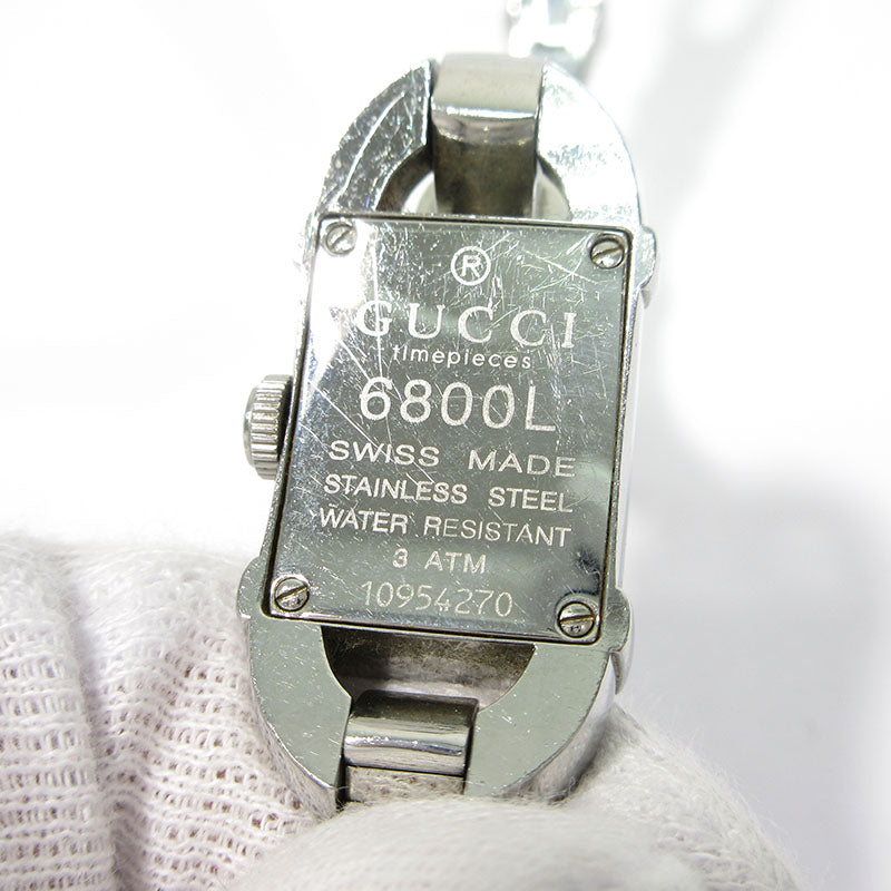 GUCCI | グッチ バンブー シェリーライン バングルウォッチ 2針 レクタンギュラー 腕時計 6800L アナログ表示 クオーツ シルバーなど【三重本店】