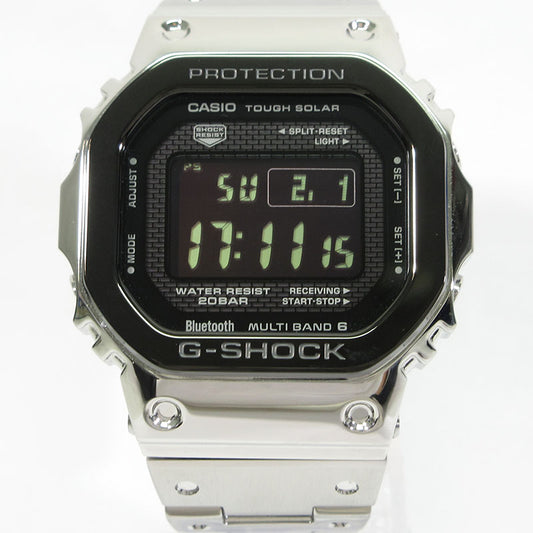 CASIO | カシオ G-SHOCK FULL METAL 5000 SERIES フルメタル 5000シリーズ 腕時計 GMW-B5000BT-1JF デジタル表示 タフソーラー電波時計 ブラック×シルバー【三重本店】