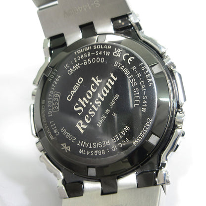CASIO | カシオ G-SHOCK FULL METAL 5000 SERIES フルメタル 5000シリーズ 腕時計 GMW-B5000BT-1JF デジタル表示 タフソーラー電波時計 ブラック×シルバー【三重本店】