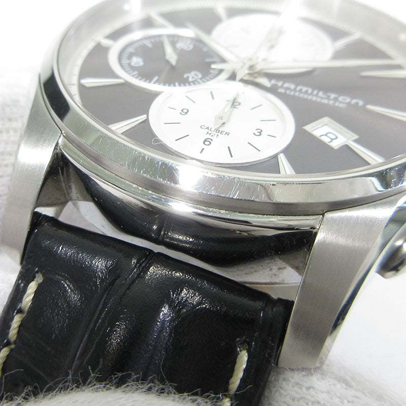 HAMILTON | ハミルトン Jazzmaster Auto Chrono ジャズマスター オートクロノ 腕時計 H325960 多針アナログ表示 自動巻き グレー系×シルバー×ブラック【三重本店】