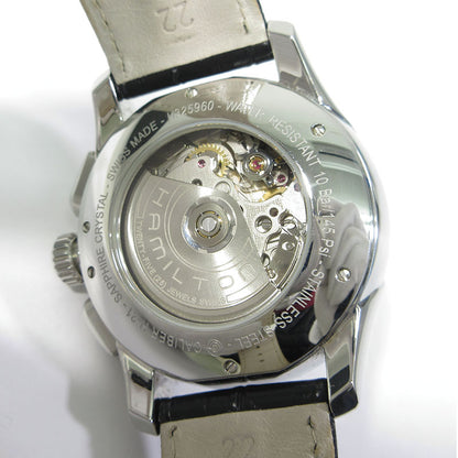 HAMILTON | ハミルトン Jazzmaster Auto Chrono ジャズマスター オートクロノ 腕時計 H325960 多針アナログ表示 自動巻き グレー系×シルバー×ブラック【三重本店】