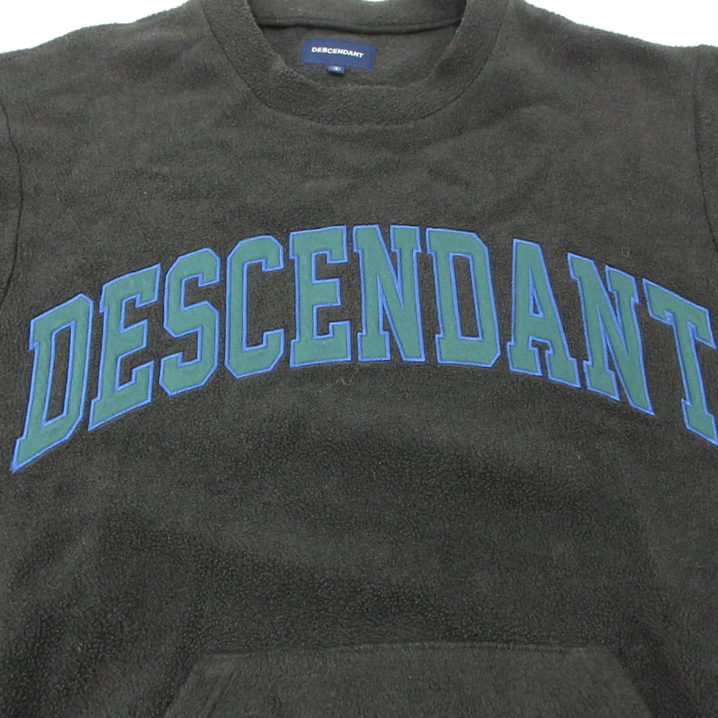 DESCENDANT | ディセンダント roo fleece crew neck sweat ボアスウェット スウェット ブラック サイズ：2【三重本店】
