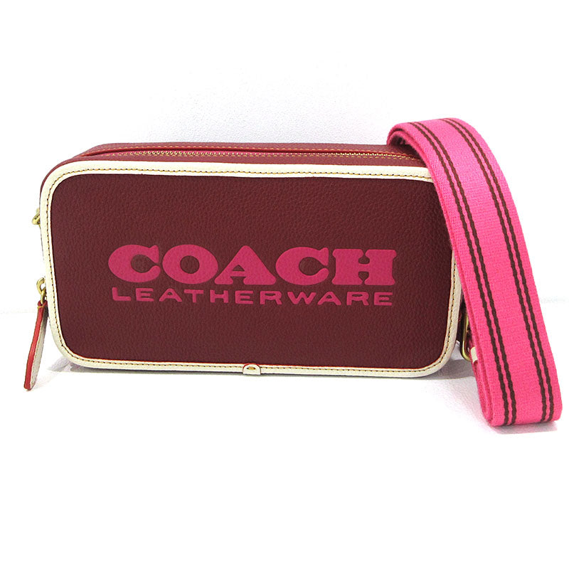 COACH | コーチ キアカメラバッグ・カラーブロック ショルダーバッグ CE735 レッド【三重本店】