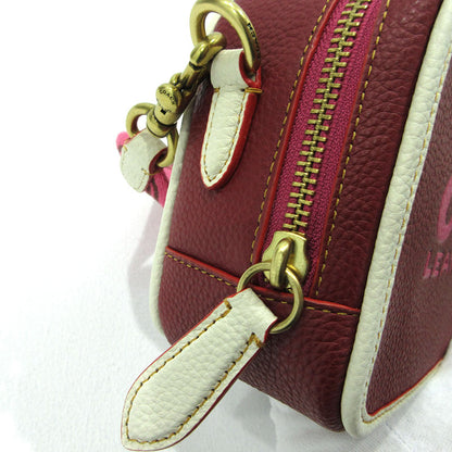 COACH | コーチ キアカメラバッグ・カラーブロック ショルダーバッグ CE735 レッド【三重本店】