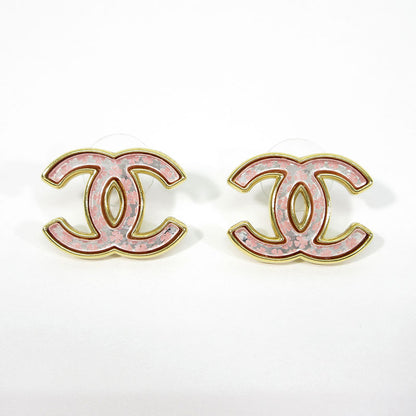 CHANEL | シャネル ココマーク クローバー柄 ピアス ピアス ピンク系×ゴールド系【三重本店】