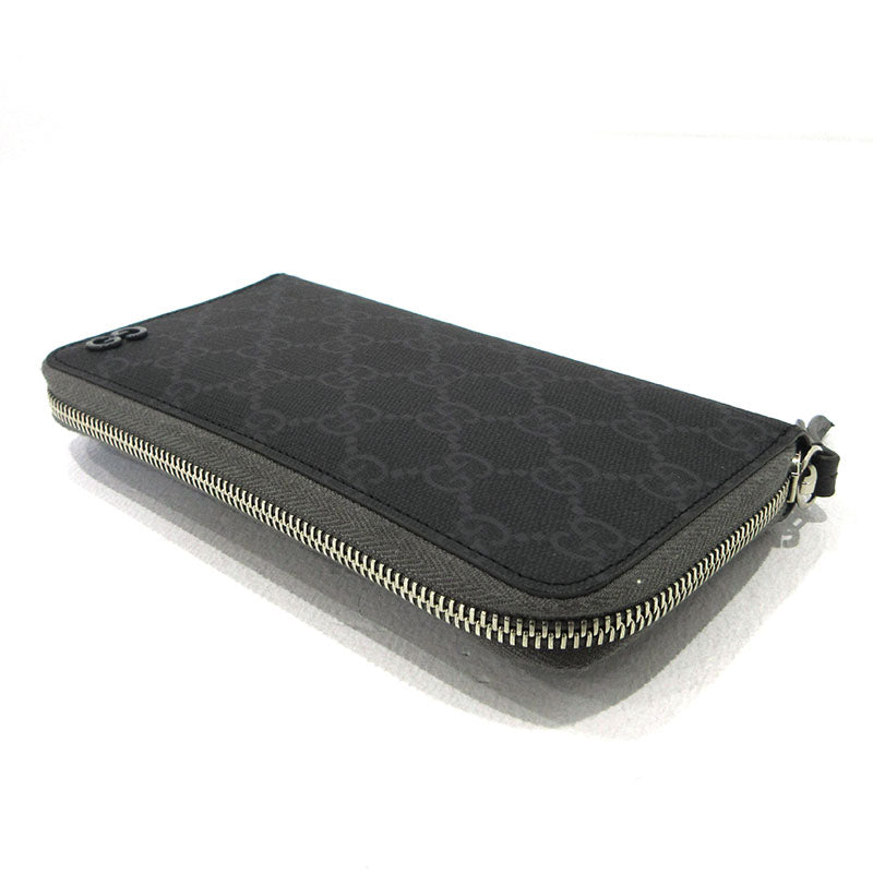 GUCCI | グッチ ジップアラウンドウォレット 長財布 822051 グレー【三重本店】