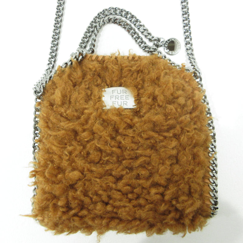 Stella McCartney | ステラマッカートニー ファラベラ タイニー ファーフリーファー ショルダーバッグ ブラウン【三重本店】