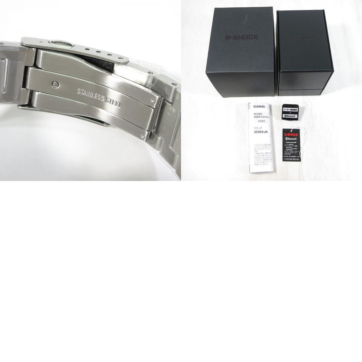 CASIO | カシオ G-SHOCK FULL METAL フルメタル 5000 SERIES 腕時計 GMW-B5000BT-1JF デジタル表示 タフソーラー電波時計 シルバー×ブラック【三重本店】