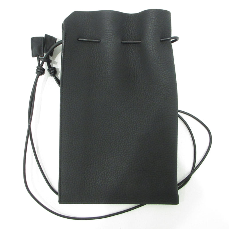 itti | イッチ HERRIE KINCHAKU POUCH ハリエ 巾着ポーチ ショルダーバッグ ITTI-BAG-090-DS ブラック【三重本店】