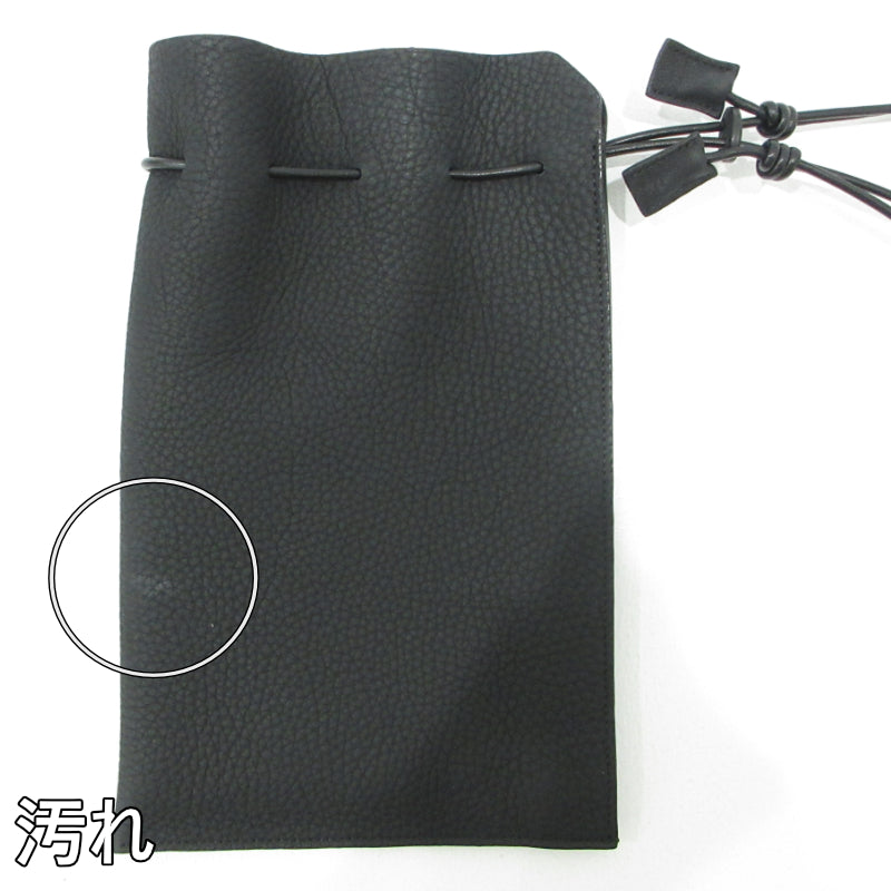 itti | イッチ HERRIE KINCHAKU POUCH ハリエ 巾着ポーチ ショルダーバッグ ITTI-BAG-090-DS ブラック【三重本店】