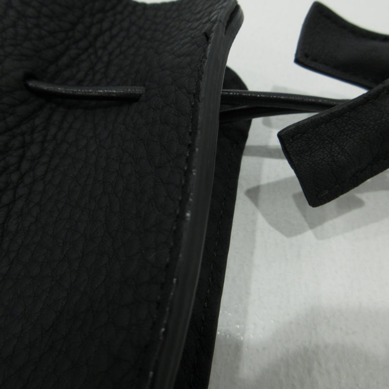 itti | イッチ HERRIE KINCHAKU POUCH ハリエ 巾着ポーチ ショルダーバッグ ITTI-BAG-090-DS ブラック【三重本店】