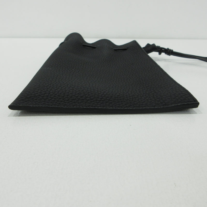 itti | イッチ HERRIE KINCHAKU POUCH ハリエ 巾着ポーチ ショルダーバッグ ITTI-BAG-090-DS ブラック【三重本店】