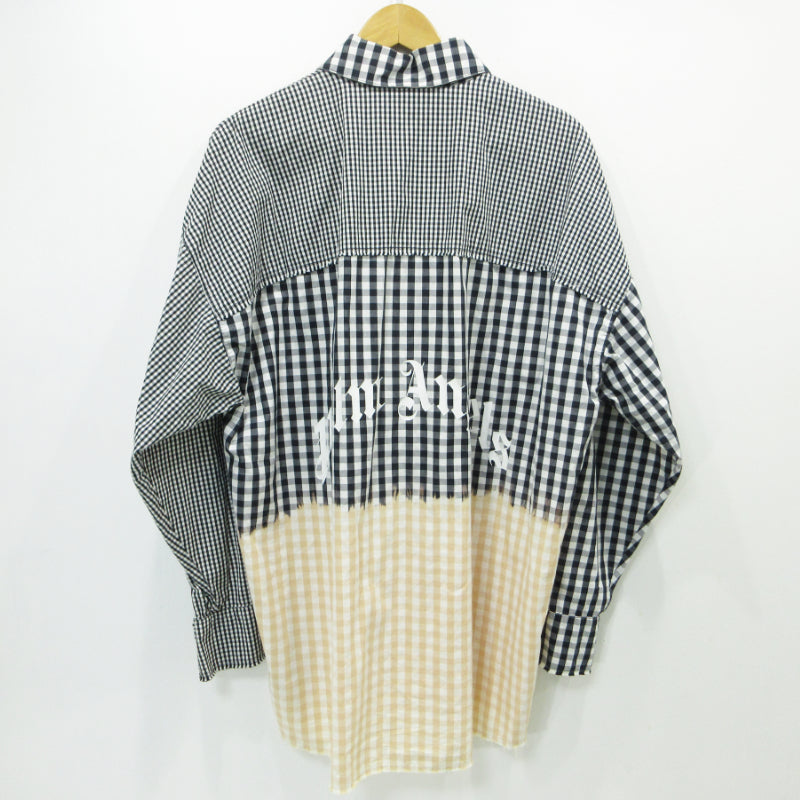 Palm Angels | パームエンジェルス チェックシャツ 長袖シャツ PMGA079S21FAB003 ブラック サイズ：46【三重本店】