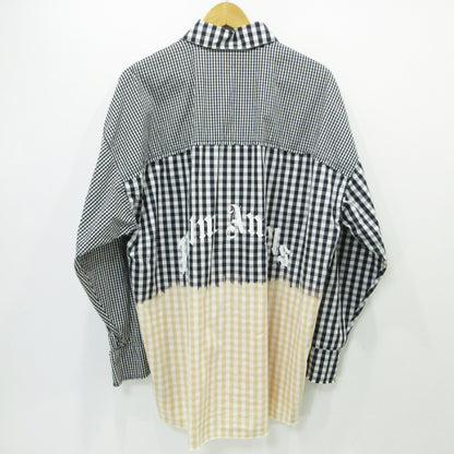 Palm Angels | パームエンジェルス チェックシャツ 長袖シャツ PMGA079S21FAB003 ブラック サイズ：46【三重本店】