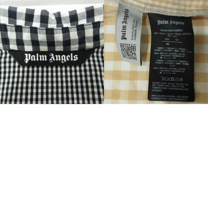 Palm Angels | パームエンジェルス チェックシャツ 長袖シャツ PMGA079S21FAB003 ブラック サイズ：46【三重本店】