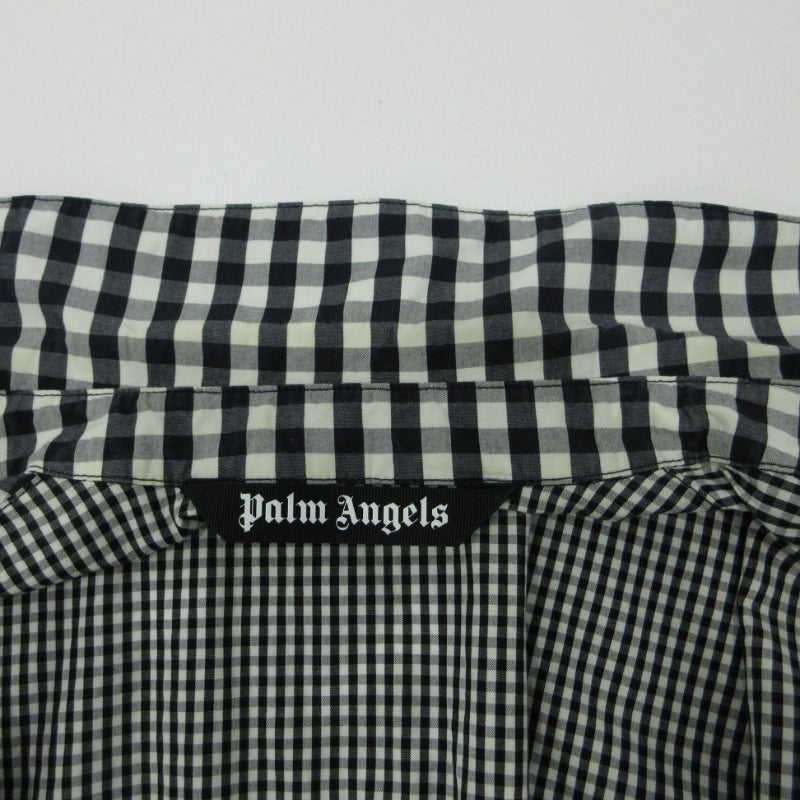 Palm Angels | パームエンジェルス チェックシャツ 長袖シャツ PMGA079S21FAB003 ブラック サイズ：46【三重本店】