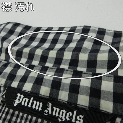 Palm Angels | パームエンジェルス チェックシャツ 長袖シャツ PMGA079S21FAB003 ブラック サイズ：46【三重本店】