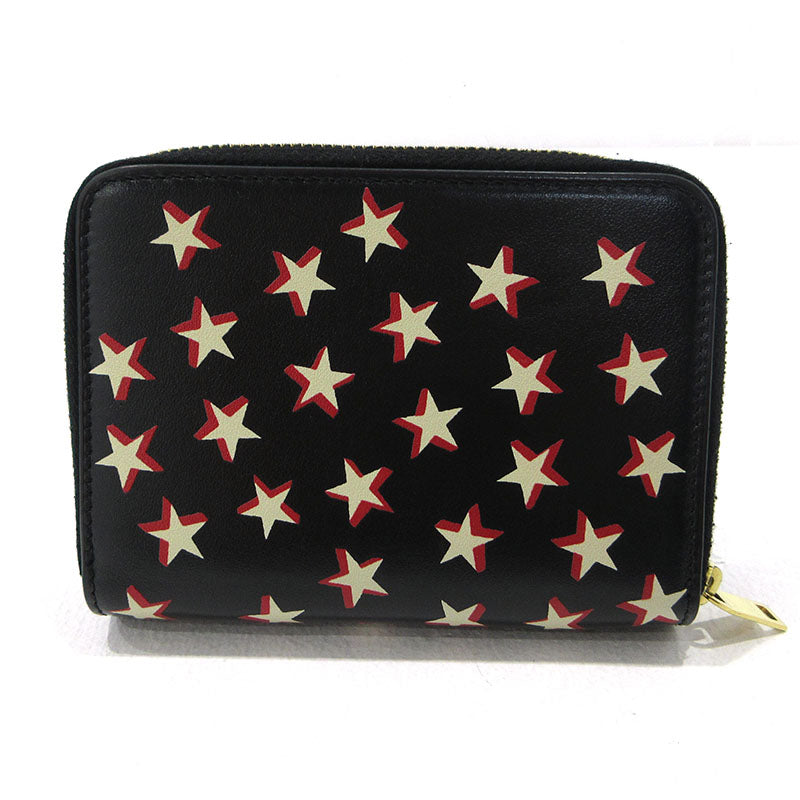 SAINT LAURENT | サンローラン スター コンパクトジップウォレット 二つ折り財布 GUE562796・1118 ブラック【三重本店】