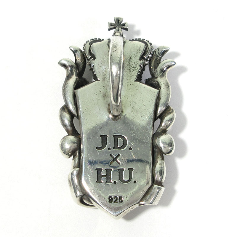 Justin Davis | ジャスティンデイビス S.E.X. ペンダント ペンダントトップ J.D.×H.U. 内山英雄コラボモデル ペンダントトップ SPJ533 シルバー×ホワイト系×ブラック【三重本店】