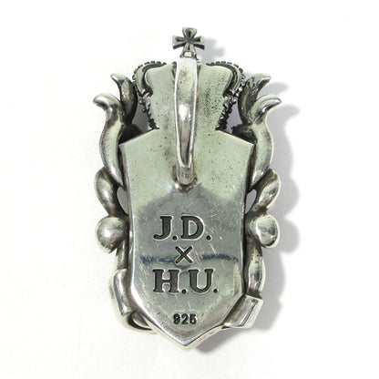 Justin Davis | ジャスティンデイビス S.E.X. ペンダント ペンダントトップ J.D.×H.U. 内山英雄コラボモデル ペンダントトップ SPJ533 シルバー×ホワイト系×ブラック【三重本店】