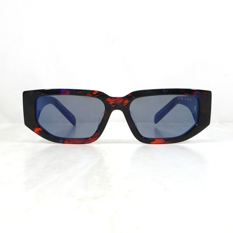 PRADA | プラダ トライアングル ロゴ スクエアシェイプ サングラス サイズ：55□17-140 サングラス 0PR 09ZSF 06V40E ブラウン系×ブルー系など【三重本店】