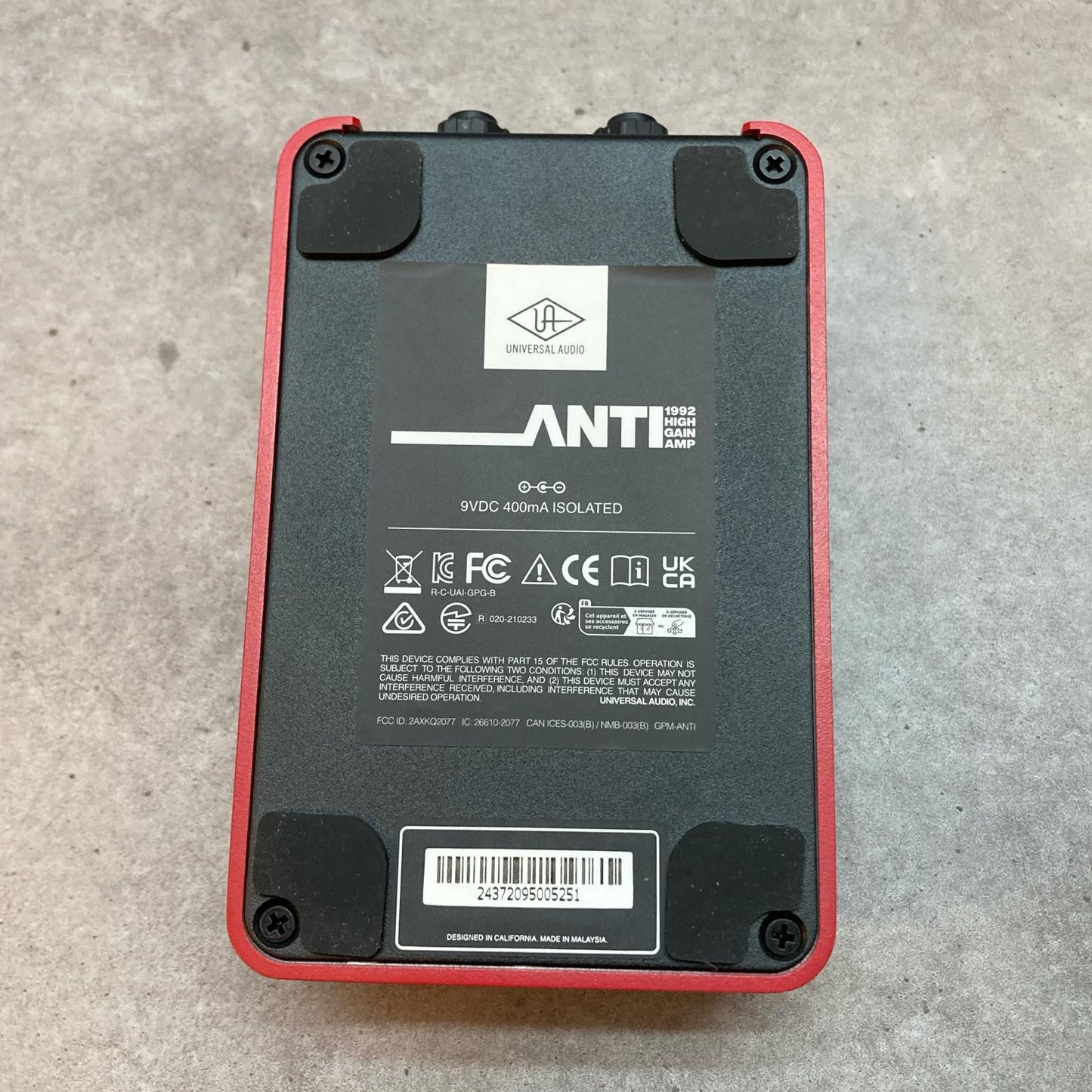 Universal Audio | ユニバーサルオーディオ 楽器 ANTI 1992 High Gain Amp【三重本店】