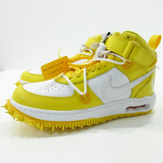 NIKE | ナイキ AIR FORCE 1 MID SP LTHR Off-White エアフォース 1 ミッド SP LTHR オフ-ホワイト スニーカー DR0500-101 イエロー 27.5cm【三重本店】