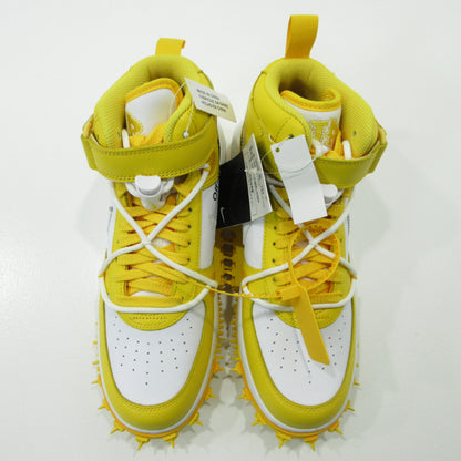 NIKE | ナイキ AIR FORCE 1 MID SP LTHR Off-White エアフォース 1 ミッド SP LTHR オフ-ホワイト スニーカー DR0500-101 イエロー 27.5cm【三重本店】