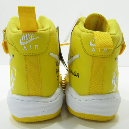 NIKE | ナイキ AIR FORCE 1 MID SP LTHR Off-White エアフォース 1 ミッド SP LTHR オフ-ホワイト スニーカー DR0500-101 イエロー 27.5cm【三重本店】