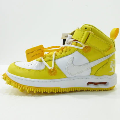 NIKE | ナイキ AIR FORCE 1 MID SP LTHR Off-White エアフォース 1 ミッド SP LTHR オフ-ホワイト スニーカー DR0500-101 イエロー 27.5cm【三重本店】