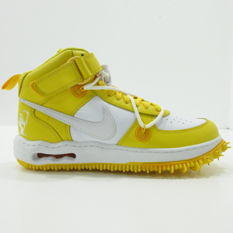 NIKE | ナイキ AIR FORCE 1 MID SP LTHR Off-White エアフォース 1 ミッド SP LTHR オフ-ホワイト スニーカー DR0500-101 イエロー 27.5cm【三重本店】